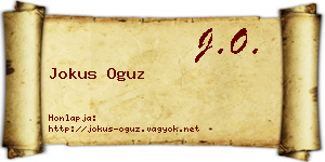 Jokus Oguz névjegykártya